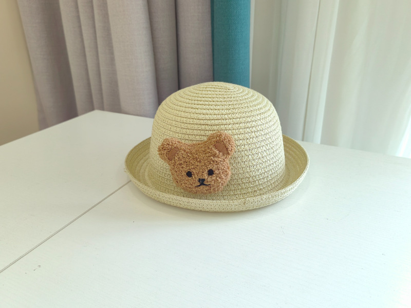 Children Unisex Cute Pastoral Dinosaur Straw Hat display picture 1