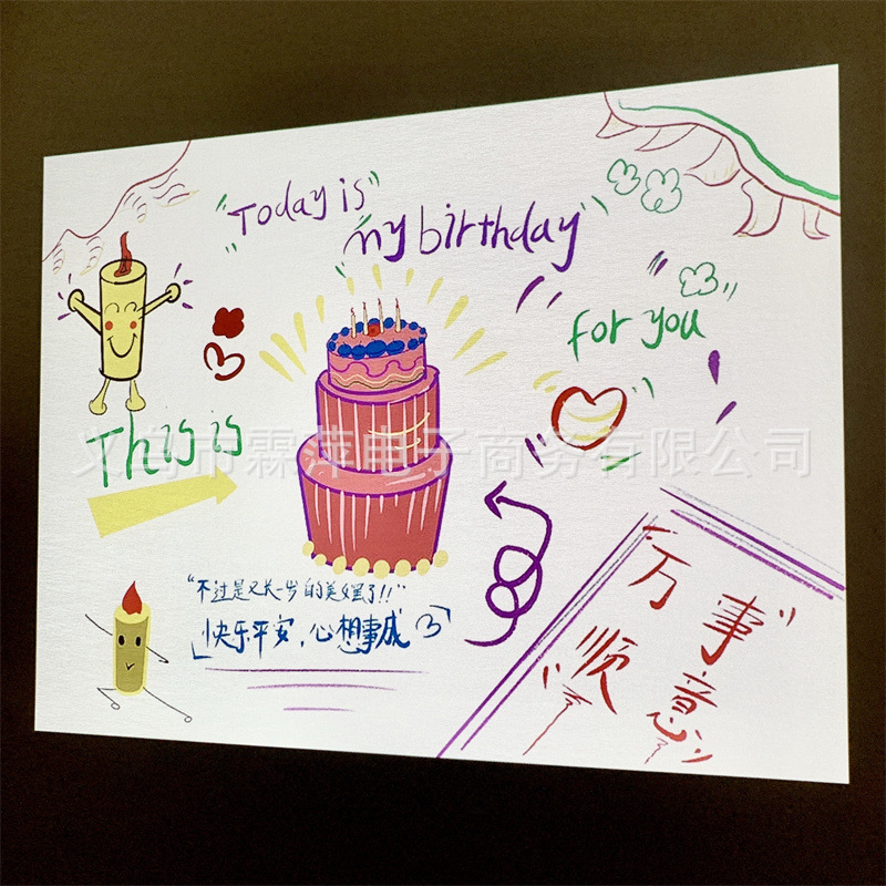 Feliz cumpleaños proyector lámpara de proyección Corea del Sur ins estilo Pequeño Libro Rojo neto rojo foto proyección confesión accesorios creativos