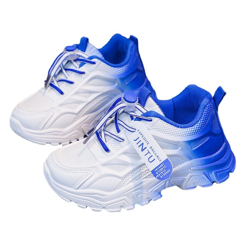 Calzado deportivo de malla para niños al por mayor, verano 2025, nuevas zapatillas para correr para niños, transpirables y casuales, para niños medianos y grandes y niñas.