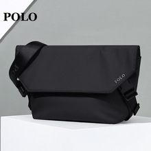 POLO斜挎包男士单肩包大容量骑行邮差包轻便ipad包潮流运动包