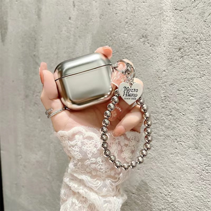 Minimalist Matte Silver Case Suitable for AirPods Pro 3, Electroplated Protective Case for Apple 4Th Generation, Soft Case for 2Nd Generation, 5 Minimalist Matte Silver Case Suitable for AirPods Pro 3, Electroplated Protective Case for Apple 4Th Generation, Soft Case for 2Nd Generation, 5