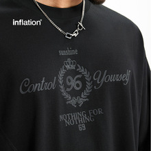 捷展男装|美式字母透明印花T恤2025春夏新品科技六合一运动短袖男