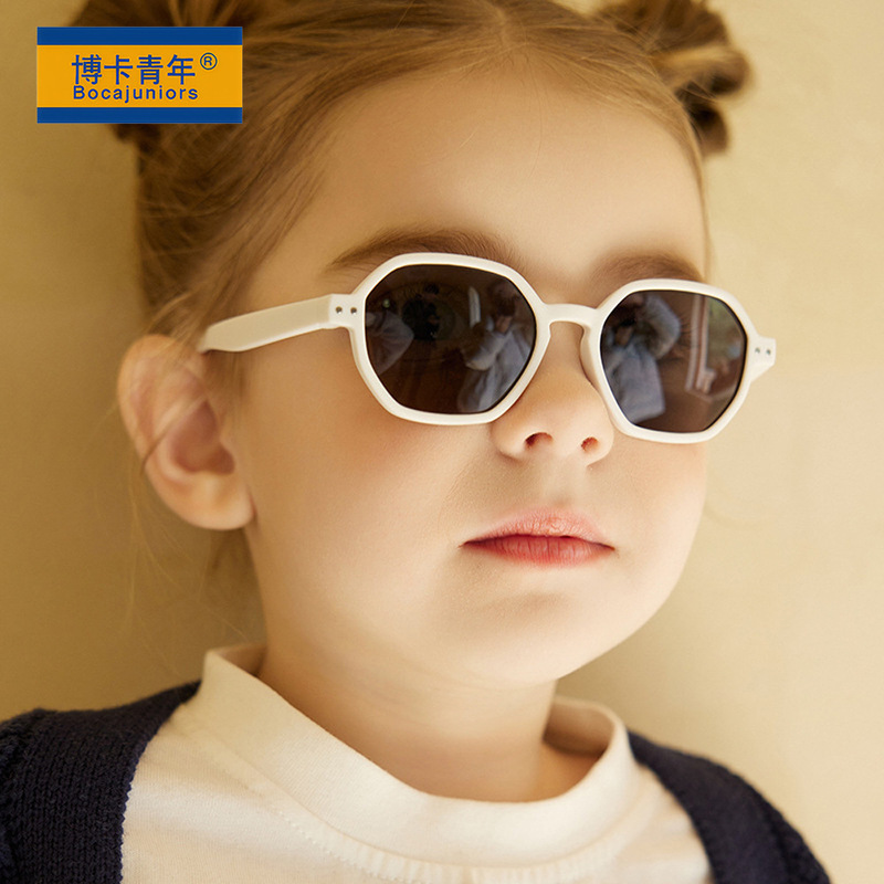 新しい赤ちゃんのファッションサングラス0-3歳の子供のシリコン眼鏡ファッション日焼け止め子供の日よけ眼鏡8401|undefined