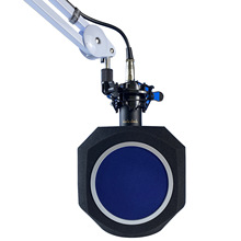 麦克风隔音罩直播 K 歌录音降噪防风屏 小型便携吸音罩