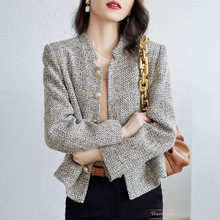 小香风外套2024春秋款新款欧货高级感女装小个子气质短款春装上衣