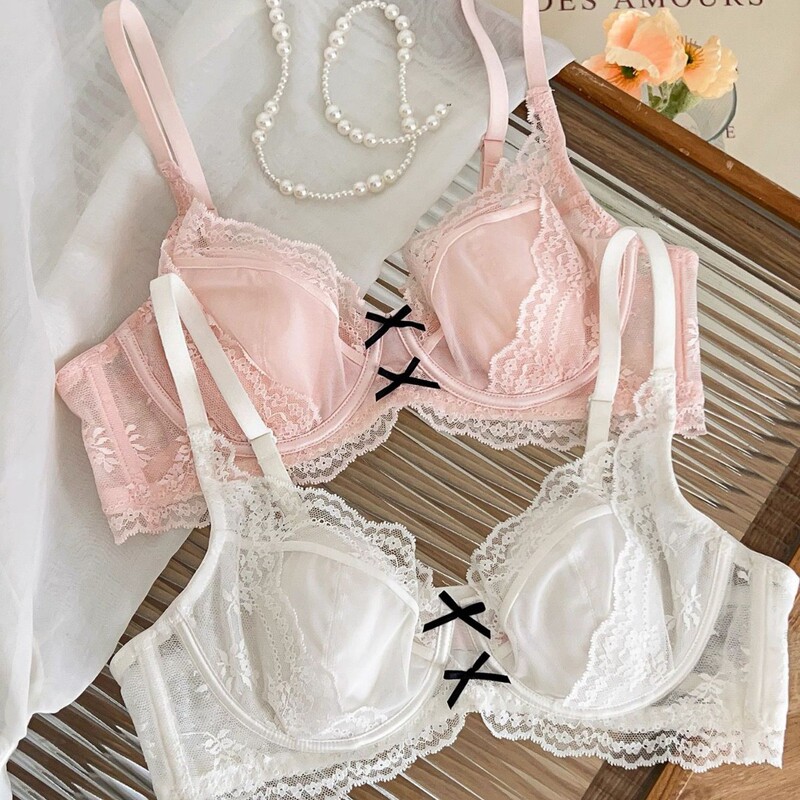 New Sexy Lace Lingerie for Women with Small Busts, Anti-Bump Soft Underwire, Lightweight, Breathable, Sweet Style Bra with Adjustable Features New Sexy Lace Lingerie for Women with Small Busts, Anti-Bump Soft Underwire, Lightweight, Breathable, Sweet Style Bra with Adjustable Features
