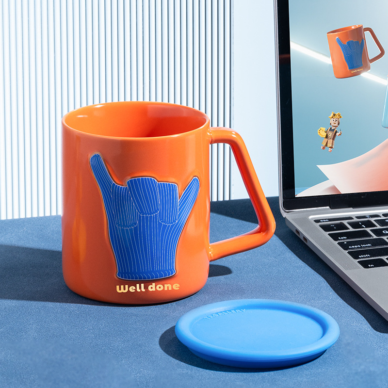 Fábrica de gestos creativos de Liling tazas de cerámica tazas de café tazas de marca tazas de cerámica regalo de vacaciones al por mayor tazas de cerámica