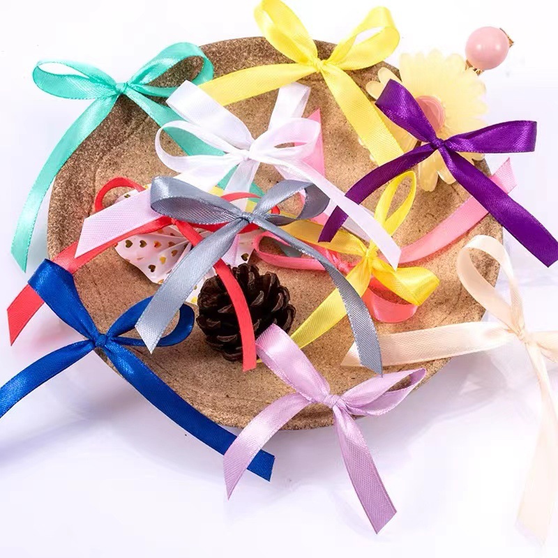 Cinta de poliéster al por mayor cinta de flores 1cm rollo pastel regalo cinta DIY decoración de la boda cinta