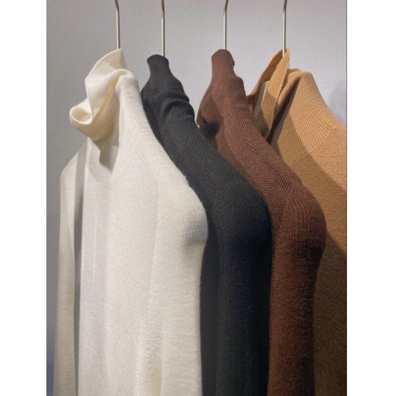 German Yangtze Yarn Australian Merino Wool Turtleneck Japanese Island Precision Seamless One-Piece Bottoming Knitwear