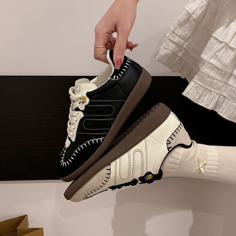 限定复古德训休闲鞋2025新款缝线休闲运动平底板鞋学生运动鞋