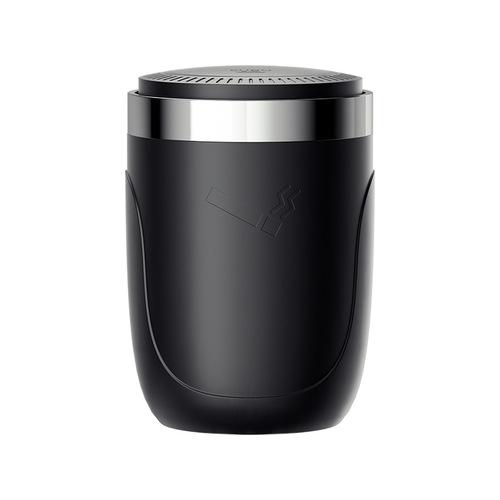 Car ashtray Car ashtray metal liner One-click opening LED light Car interior universal ashtray