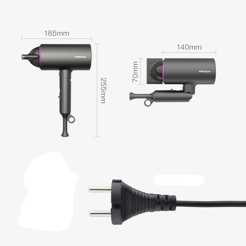 Peach household folding hair dryer European standard hair salon hair dryer cross-border hammer electric air blower constant temperature hair care hair dryer