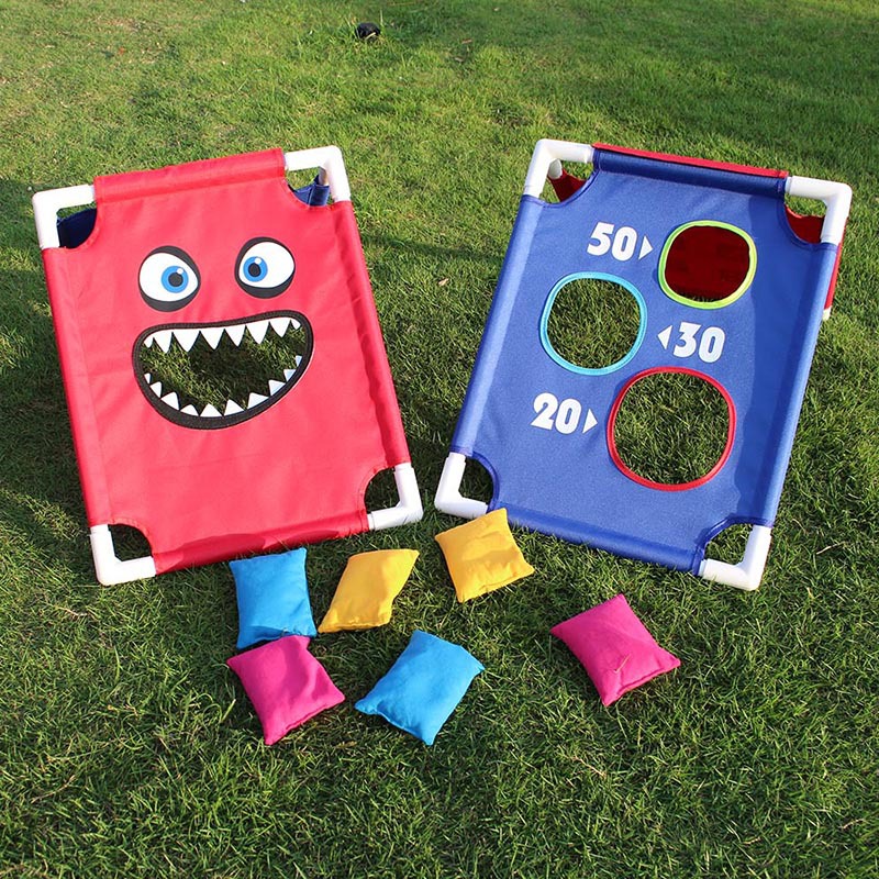 Lanzamiento de sandbag tablero juego de niños al aire libre entrenamiento sensorial kindergarten padre-niño lanzando objetivo equipo apoyos Juguetes