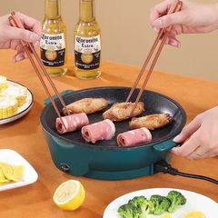 Takeaway Electric Griddle Mini Electric Griddle Household BBQ Grill Convenient Food Ingredient Supermarket Gift Trendy Electric Griddle