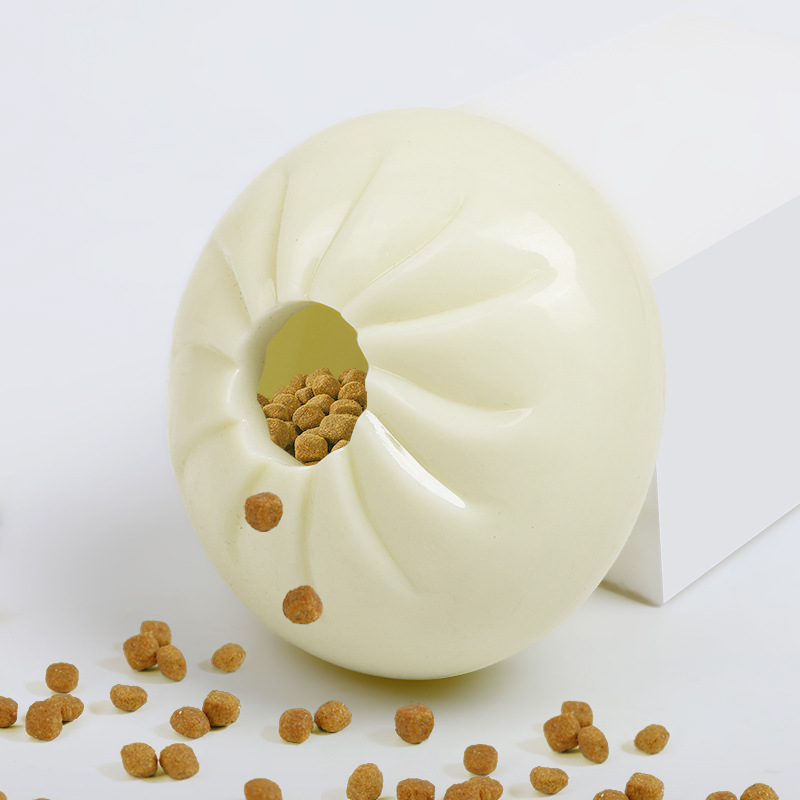 Nuevos bollos de Amazon, comida lenta, dispositivo de comida que gotea, juguetes para perros, molares gruesos y resistentes a morder, modelo de juguete para perros TPR