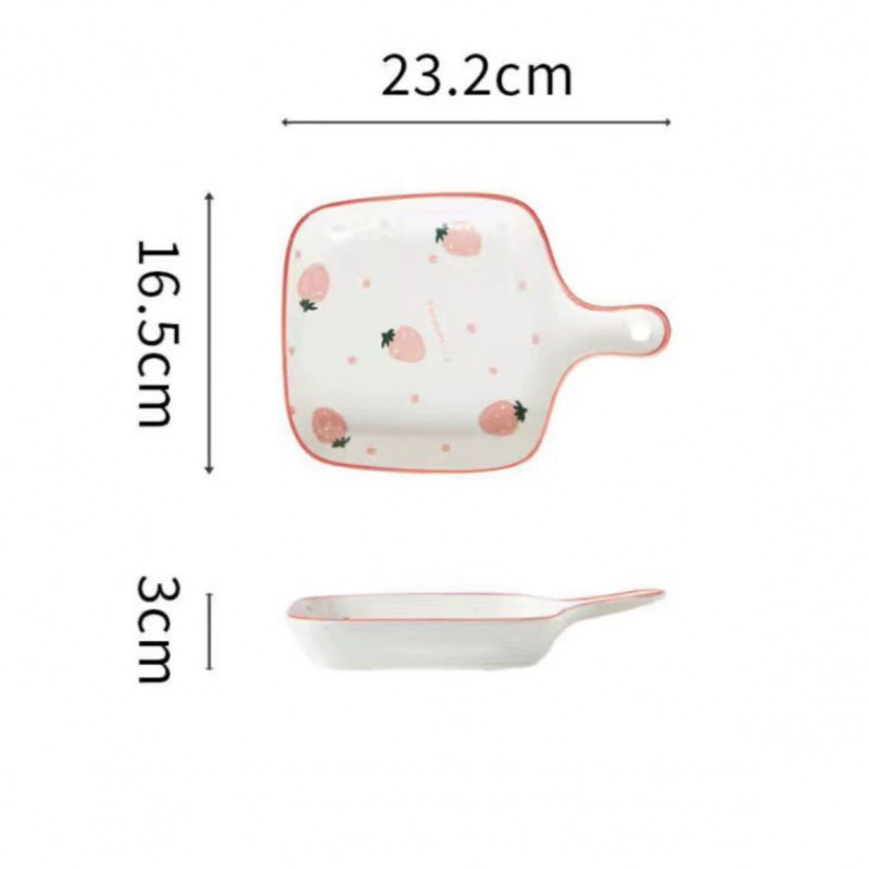 Handle, ceramic tableware, Nordic style, hand painting