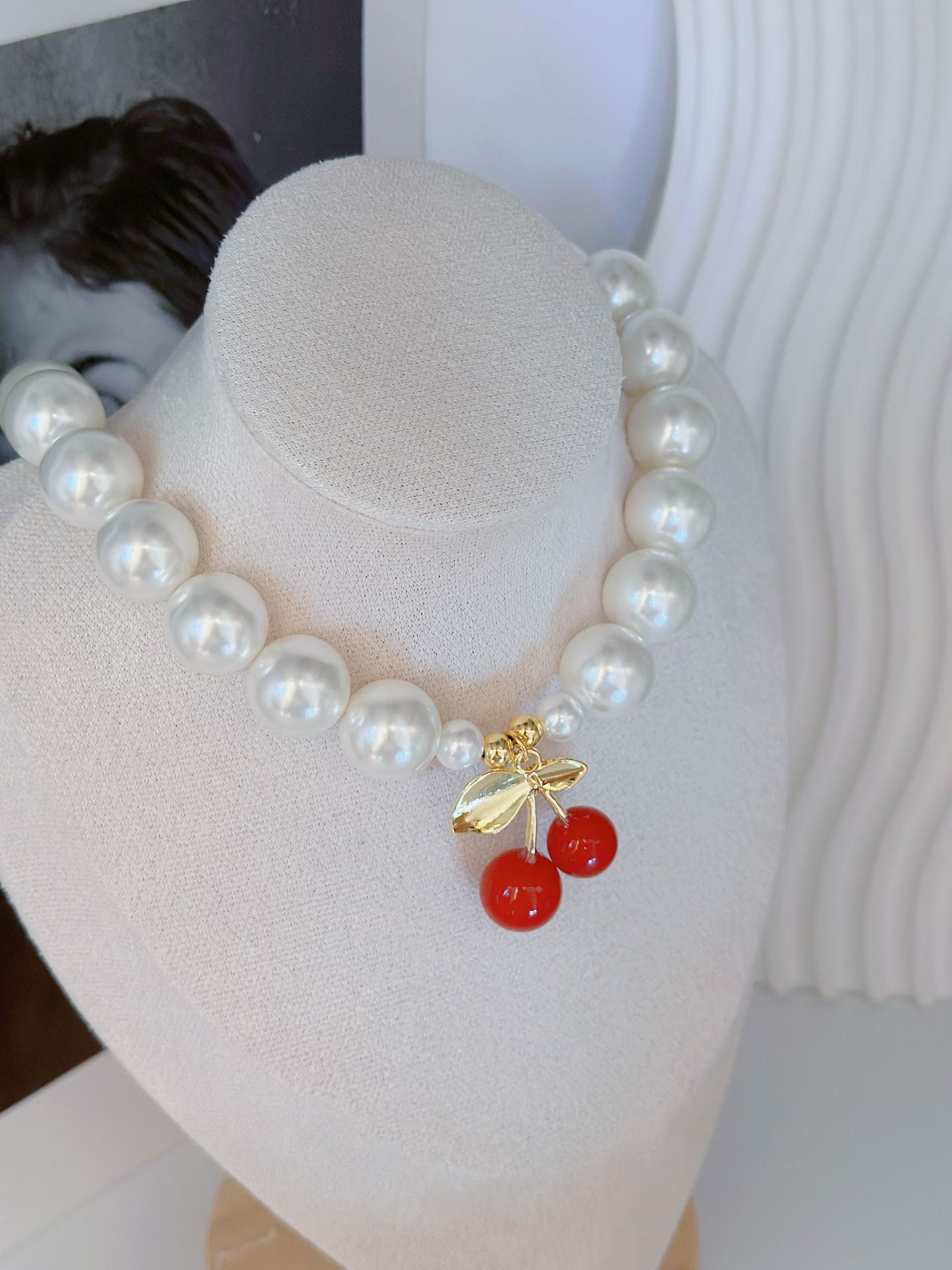 Dulce Fruta Aleación Perlas De Concha Venta Al Por Mayor Collar display picture 2