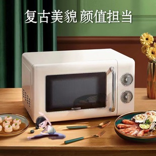 Multifunctional Microwave Oven for Home Use, Mini Turntable, Light Wave Oven, Retro Microwave Oven