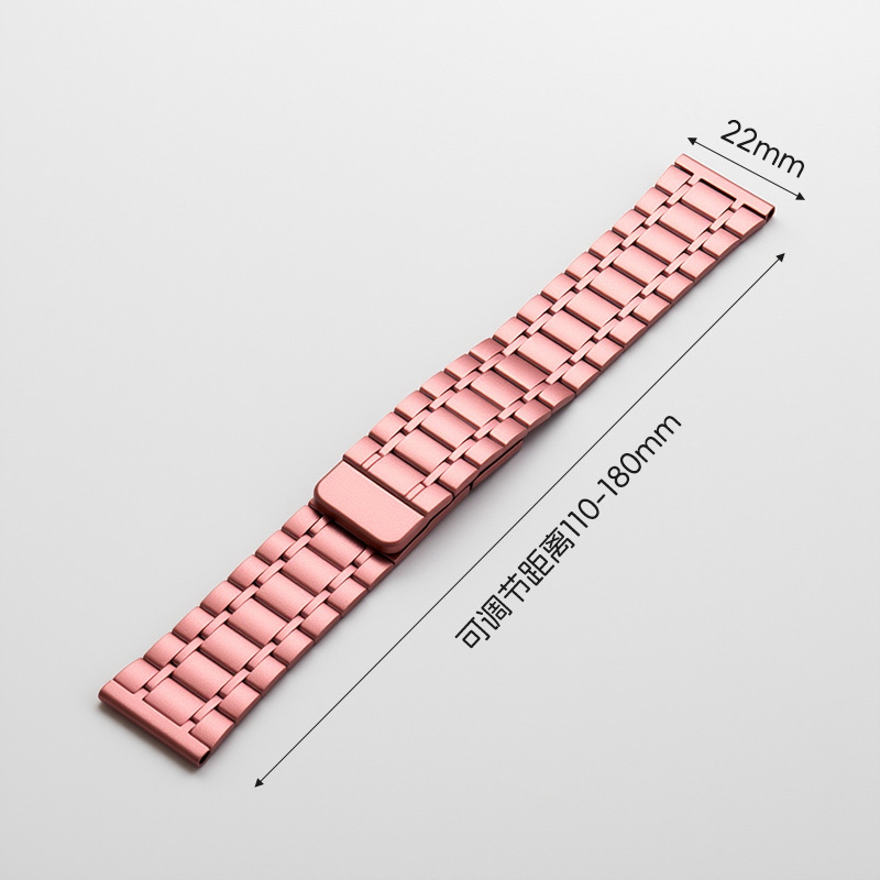 适用小米手环8/9PRO不锈钢带五珠磁吸扣红米WATCH4/5可调节手表带|undefined