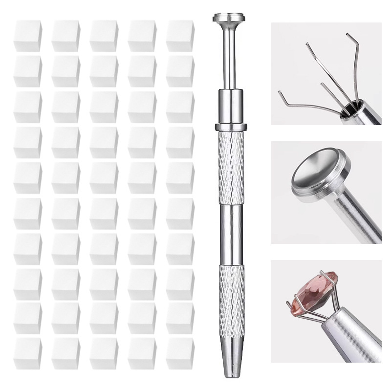 Manicura 1cm mini bloque de tofu, esponja de pegamento de palmaditas, toque degradado, rubor, cubo pequeño, juego de herramientas de lápiz de agarre