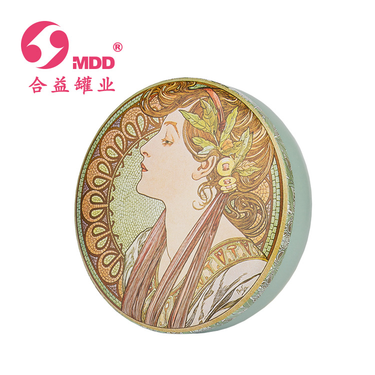 大号圆鼓形马口铁盒  饼干糖果曲奇慕斯蛋糕铁盒烘焙青团包装