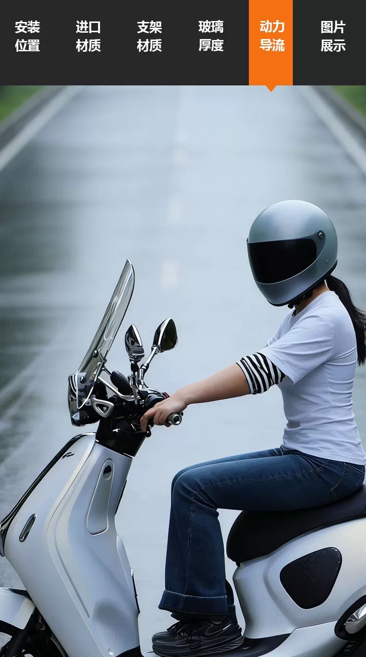 Suitable for Honda NWF150 front windshield F150pro version modified thickened transparent windscreen accessories