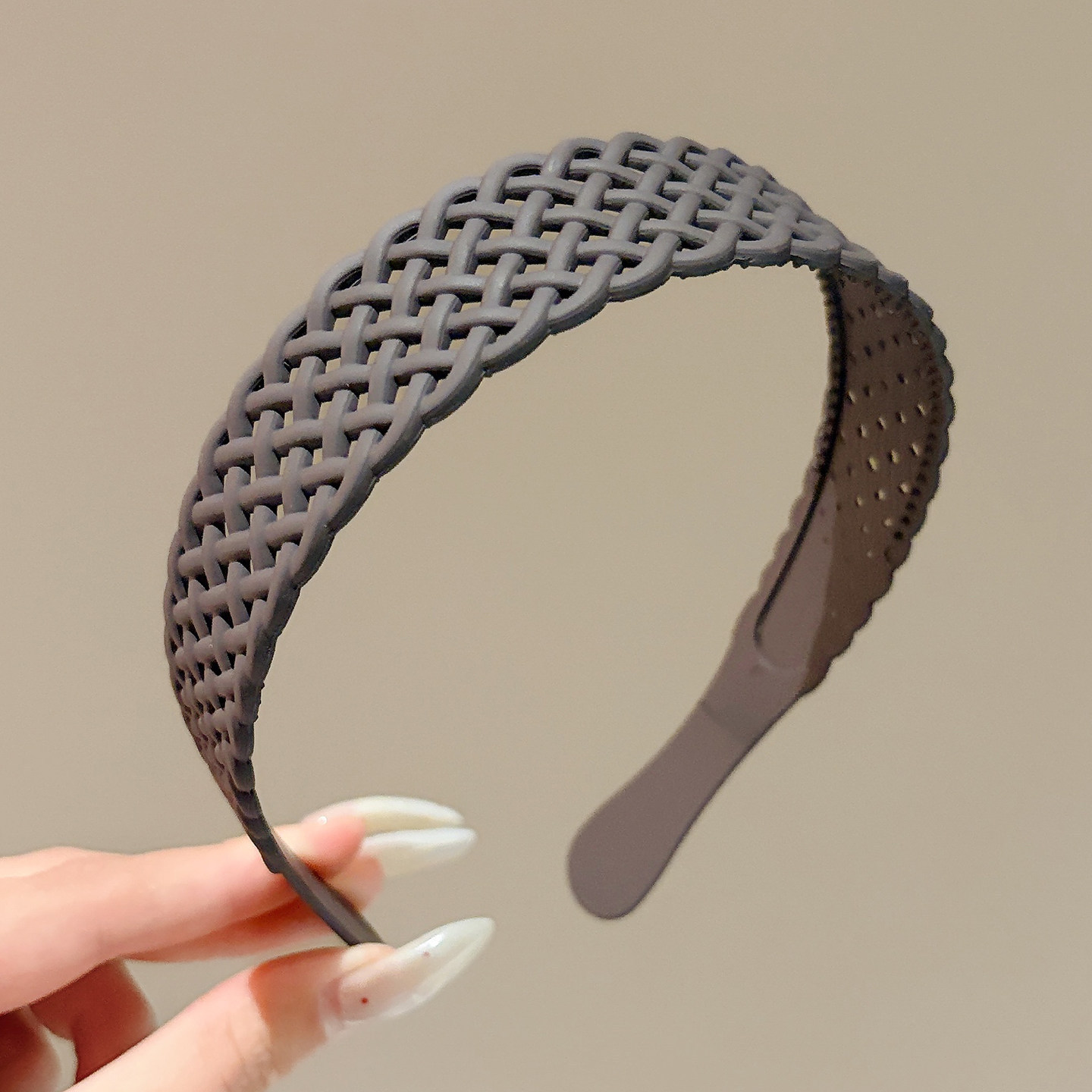 Diadema alta para mujer, nueva colección 2026, accesorio para el cabello estilo Chanel francés, elegante banda ancha para el cabello.