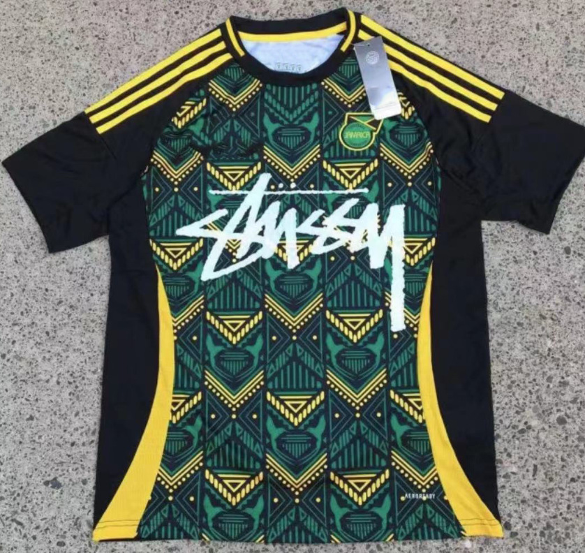 Stussy Jersey Brasil Flamengo Italia Edición conmemorativa Portugal París Francia Uniforme de fútbol
