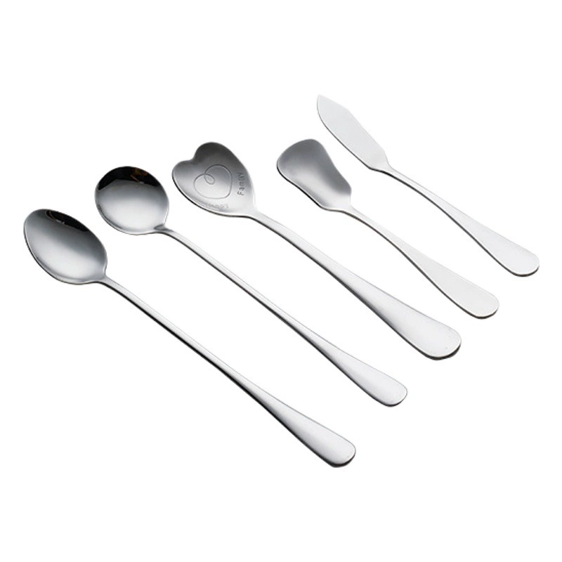 1010 Серия посуда из нержавеющей стали стейк нож вилка ложка торт Лопата масло нож Кофе Мороженое ложка общественные части