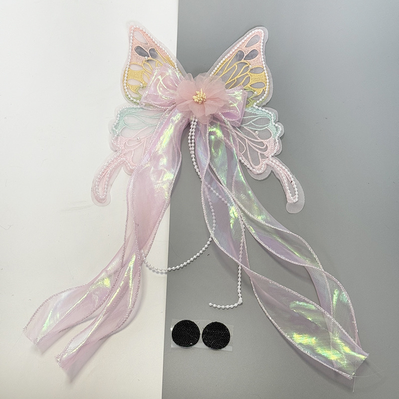 Motorcycle Helmet Bow Decoration Internet Popular Women's Pedal Battery Car Decoration Ribbon Oversized Full Helmet Accessories