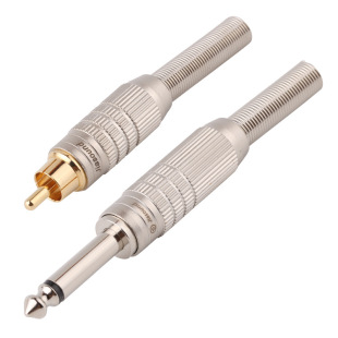 Jiasound jiannamei same F-15 large two-core 6.3mm microphone TS mono direct plug audio plug