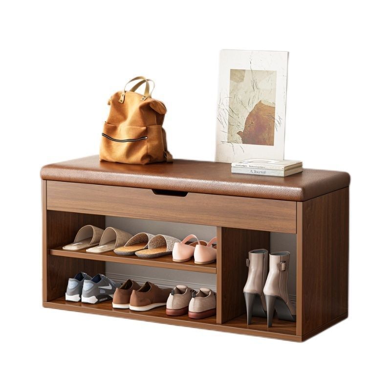 En la puerta del taburete de cambio de zapatos, puede sentarse en el taburete de zapatos del hogar, entrar en el taburete de la puerta