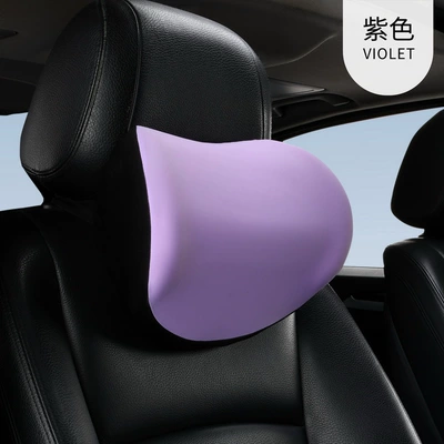 Seat, Cervical Pillow, Car Cushion, Headrest - silk-purple-headrest-one