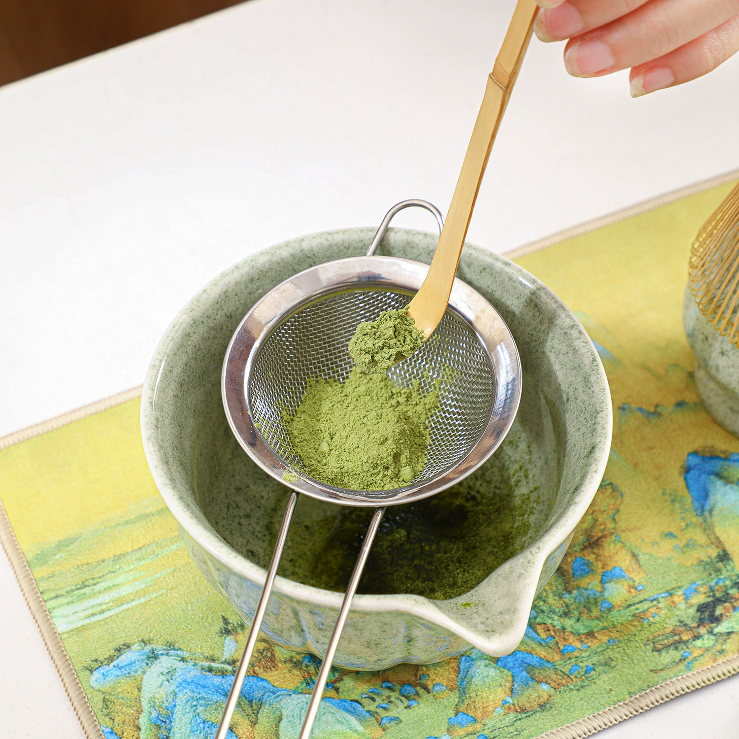 Matcha, set, tea cup, cigarette holder, (Cross-border trading)