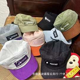 23SS Ventile Camp Cap联名防水棉鸭舌帽棒球帽拼色SUEDE VIS批发