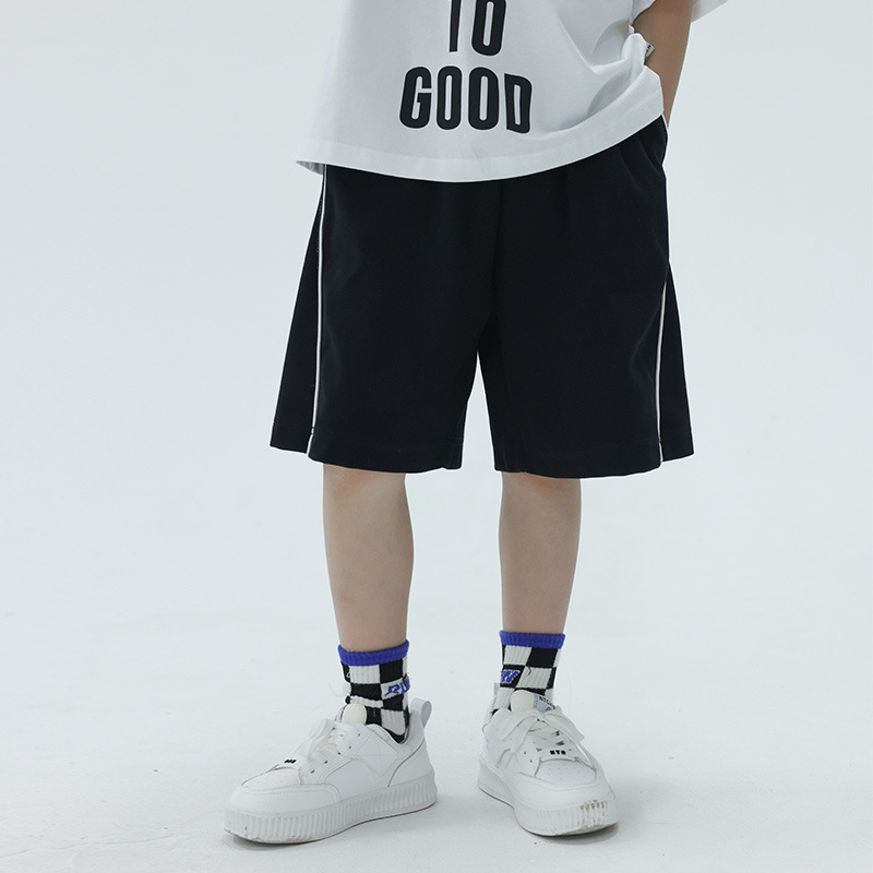 Panda Yuanyuan 2025 Summer Children's Knitted Shorts Thin Medium and Large Boys' Pants Summer Sports Pants Wholesale