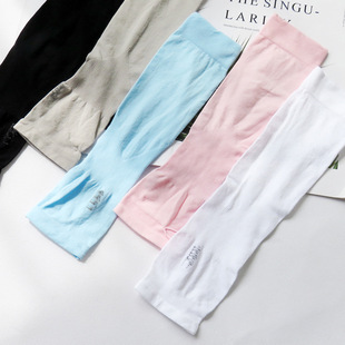 Summer Ice Silk Sun Protection Sleeves Korean Style Running Men's Same Style Ice Sleeves for Men and Women Outdoor Cycling and Driving Sports Arm Sheaths