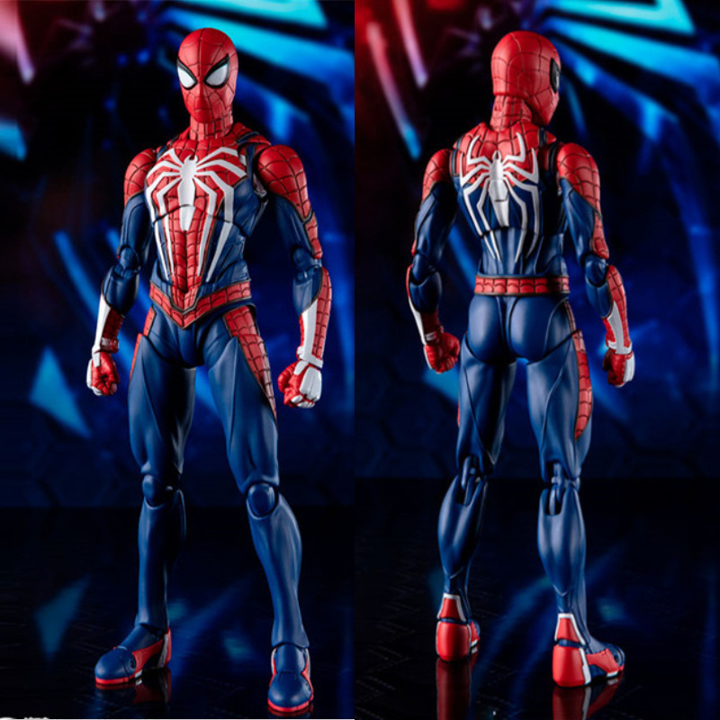 WD Spider-Man actualización batalla ropa Sony PS4 juego versión conjunta móvil pequeña araña hecha a mano modelo de decoración de juguete