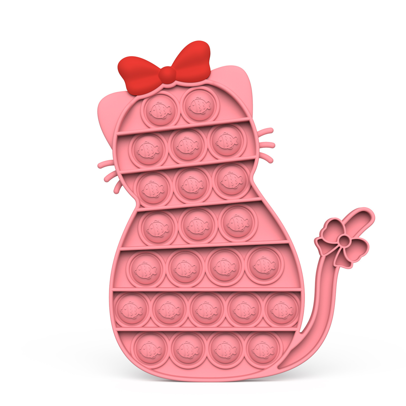 게임 보드 (전신 고양이): 핑크