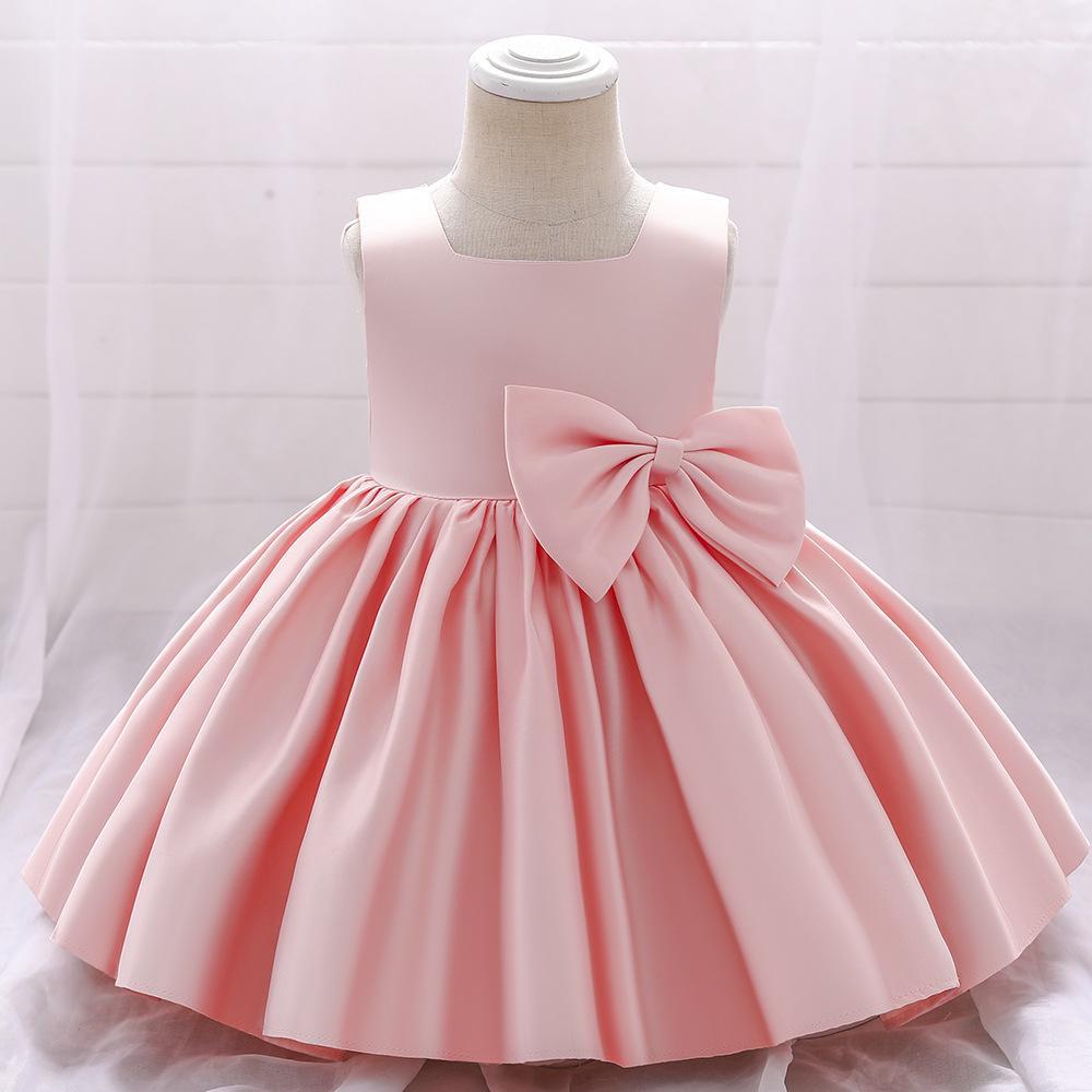 Amazon vestido de los niños vestido de princesa ropa de bebé años de edad Vestido de satén vestido de los niños europeos y americanos