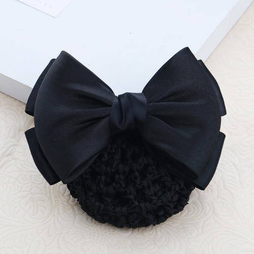 Professional headdress, hair accessories, Korean style headdress, large bow hairpin, bank telecom, flight attendant, work nurse hair net