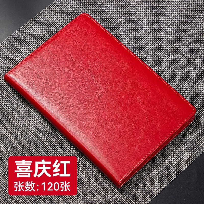 a5商务笔记本记事本加厚超厚工作会议记录本子仿皮日记本定制logo|undefined