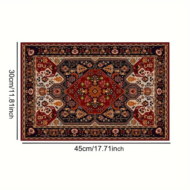 Transfronterizos lino almohadilla de mesa Aliexpress TEMU Amazon almohadilla de mesa cuadrada búfalo rojo almohadilla de Navidad Día de la Independencia