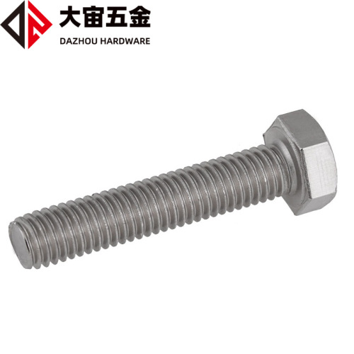 Factory direct sales wholesale M4-M22 stainless steel hexagonal head bolts 201 stainless steel external hexagonal screws GB30