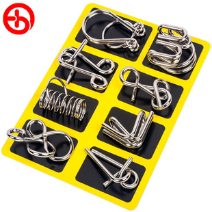 Science Area Kindergarten Area Activity Materials to Solve the Nine-Link Toy Puzzle for Middle Class Students to Release Educational Teaching Aids