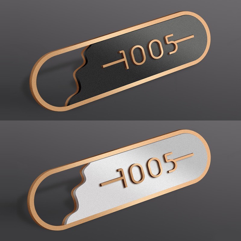 门牌号码牌亚克力轻奢家用立体数字房间号门牌贴创意酒店民宿