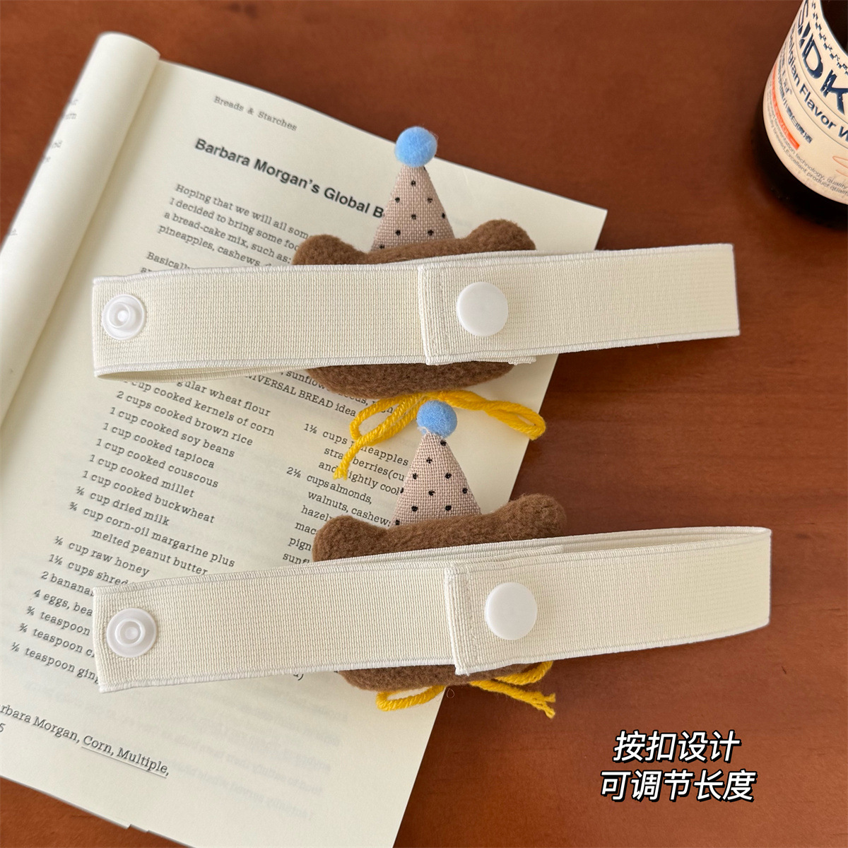 Cute cartoon elastic curtain strap storage rope storage belt room decoration doll curtain buckle wholesale 2