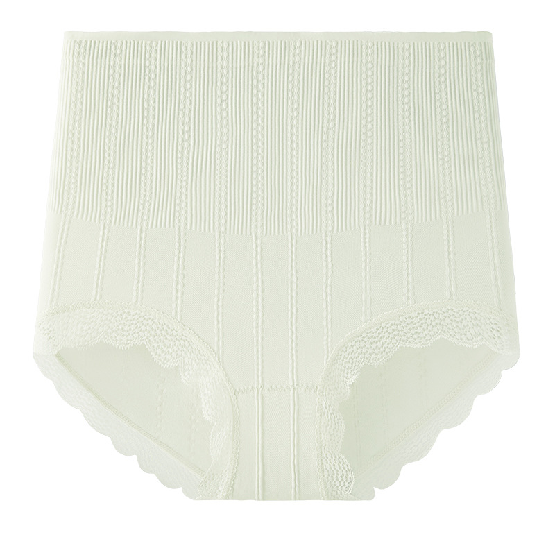 Cintura alta, talla grande, cesárea, abdomen, abdomen, ropa interior de mujer, entrepierna de algodón 10A, entrepierna antibacteriana, calzoncillos de mujer