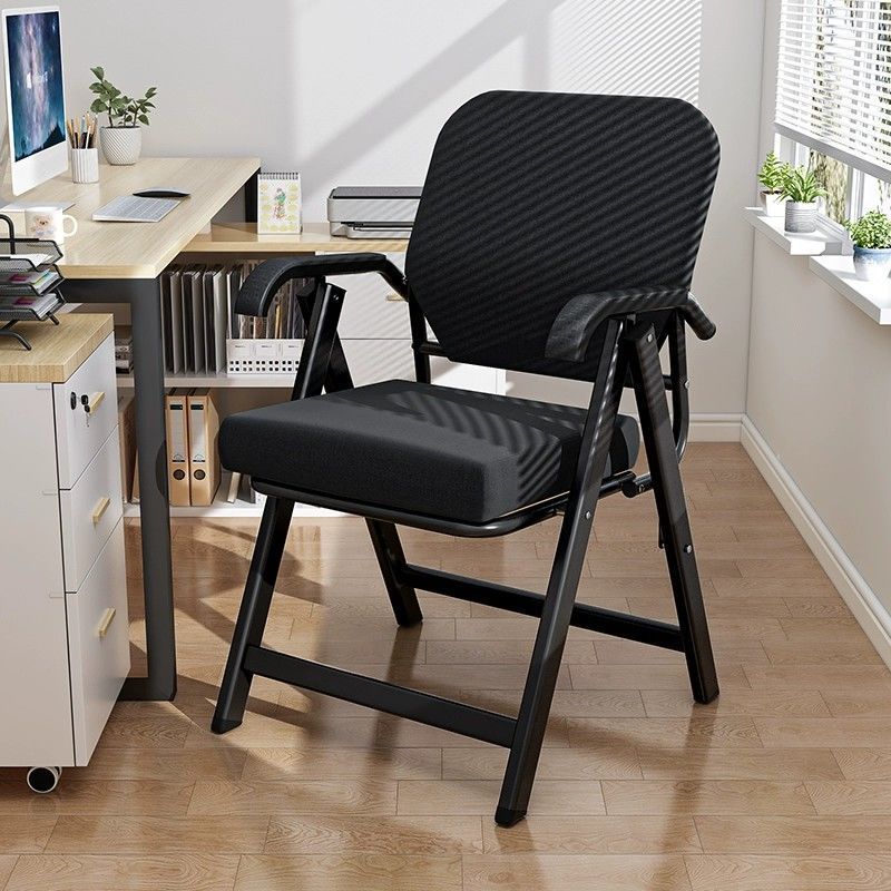 Folding Chair, Home Comfortable Backrest Chair, Breathable Office Chair for Long Sitting, Conference Room Waist-Protecting Computer Chair, Study Chair for Study Room