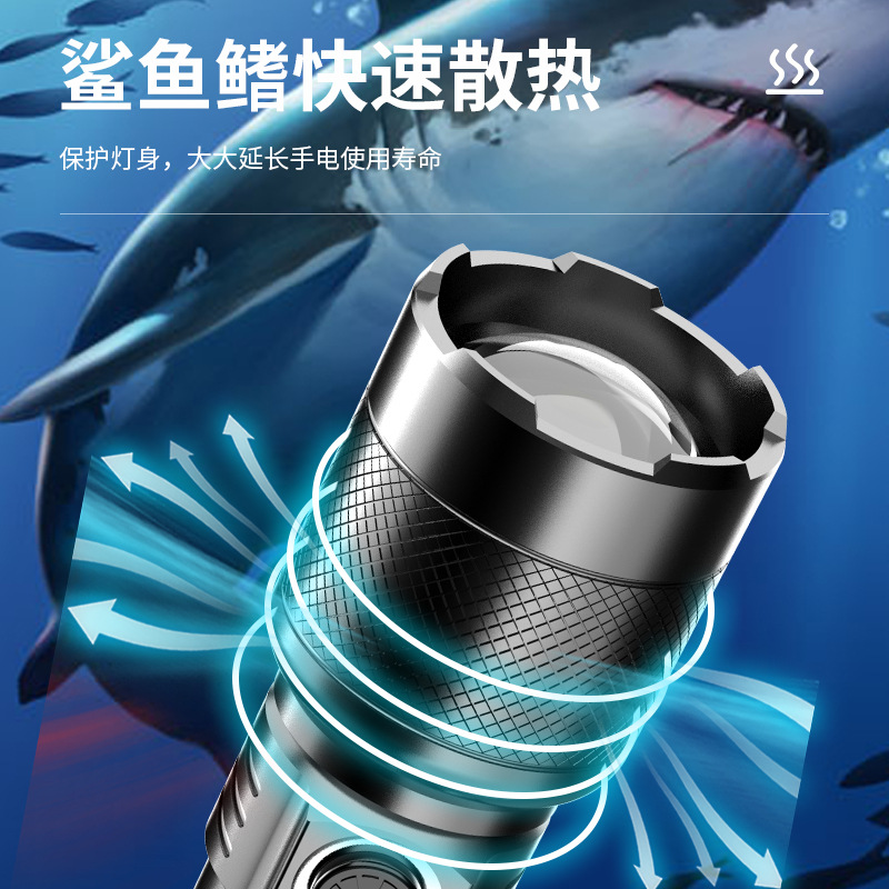 Ejecución de volumen entrega de una pieza pequeña linterna de aleación de aluminio lámpara láser cuentas de pantalla de potencia linterna transfronteriza nuevo producto al por mayor